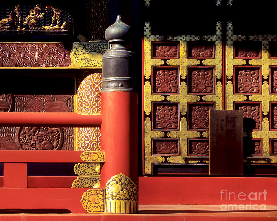 Japanese Temple Detail Photograph