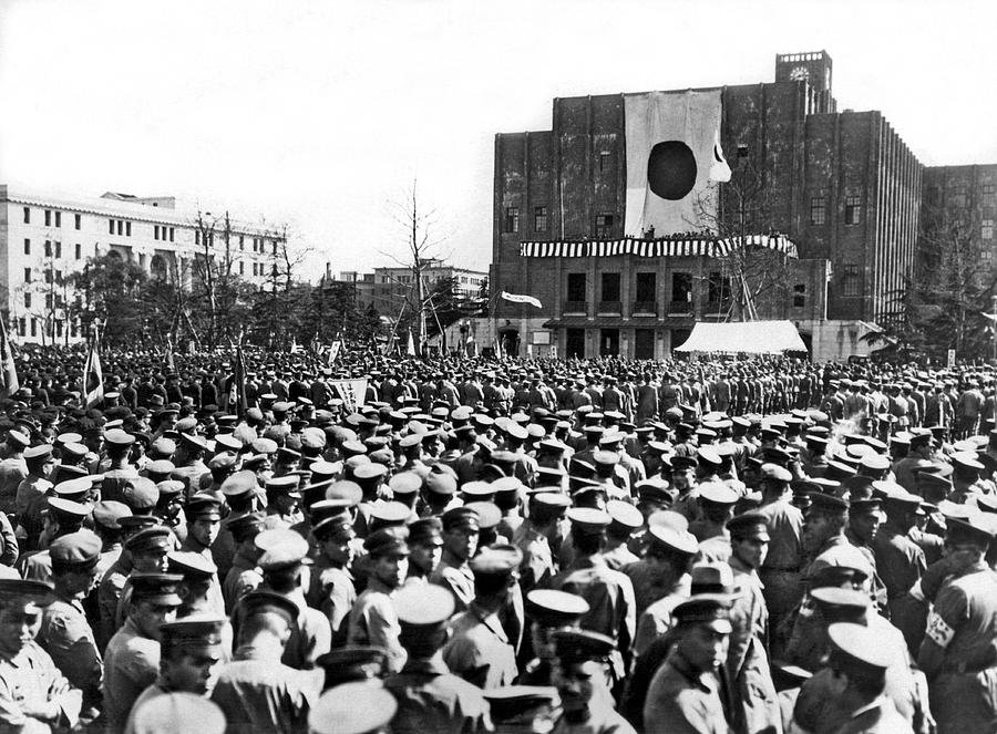 japanese-troops-in-tokyo-photograph-by-underwood-archives-pixels