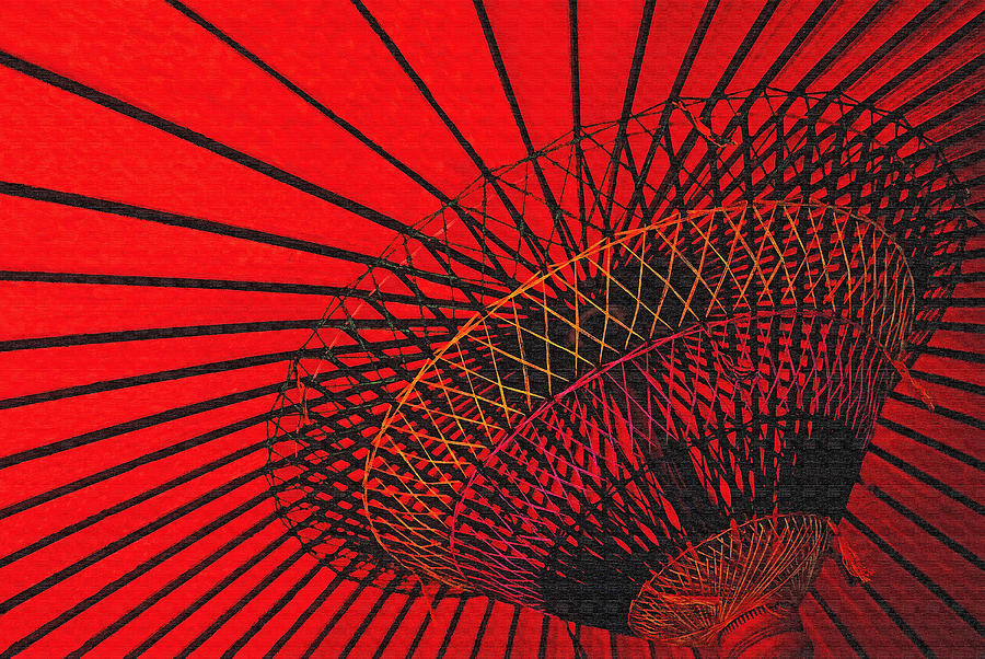 Japanese umbrella Photograph by Dennis Cox