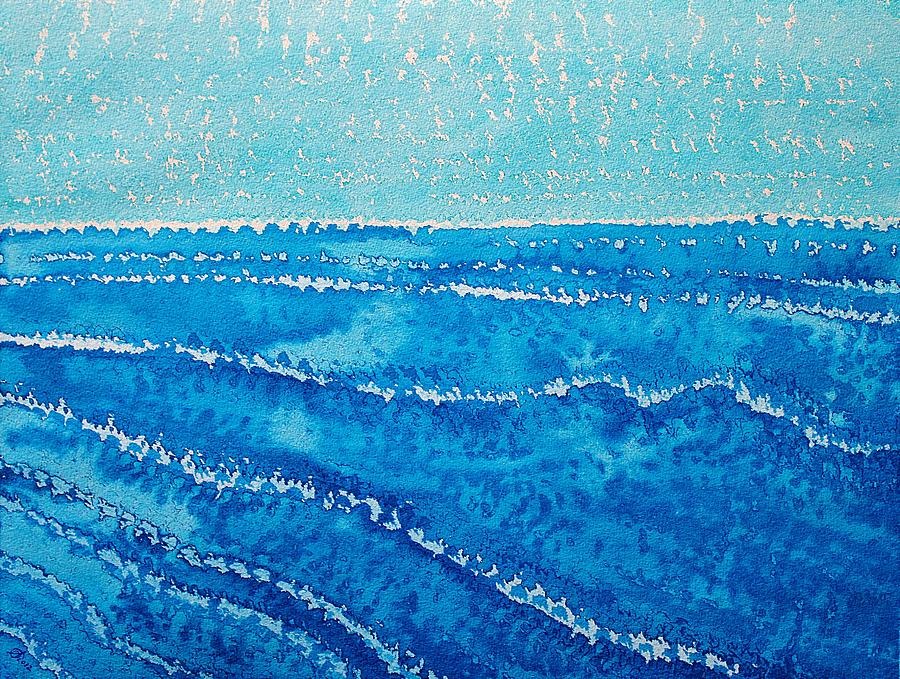 Japanese Waves original painting Painting by Sol Luckman