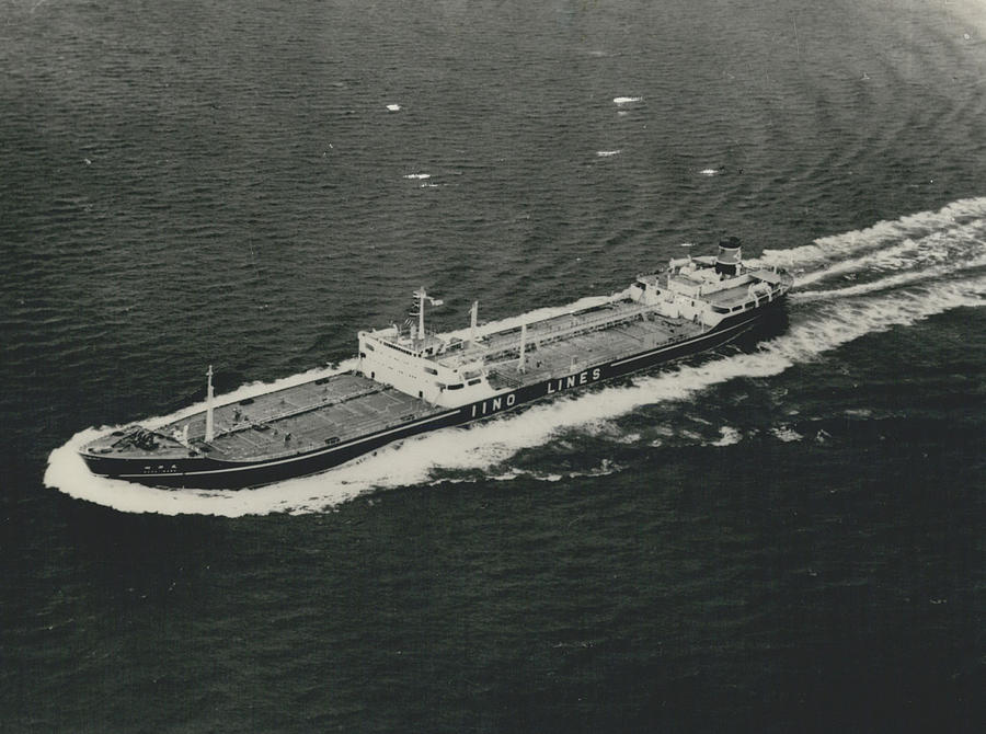 Vintage Photograph - Japans Biggest Ship the Goho Maru by Retro Images Archive