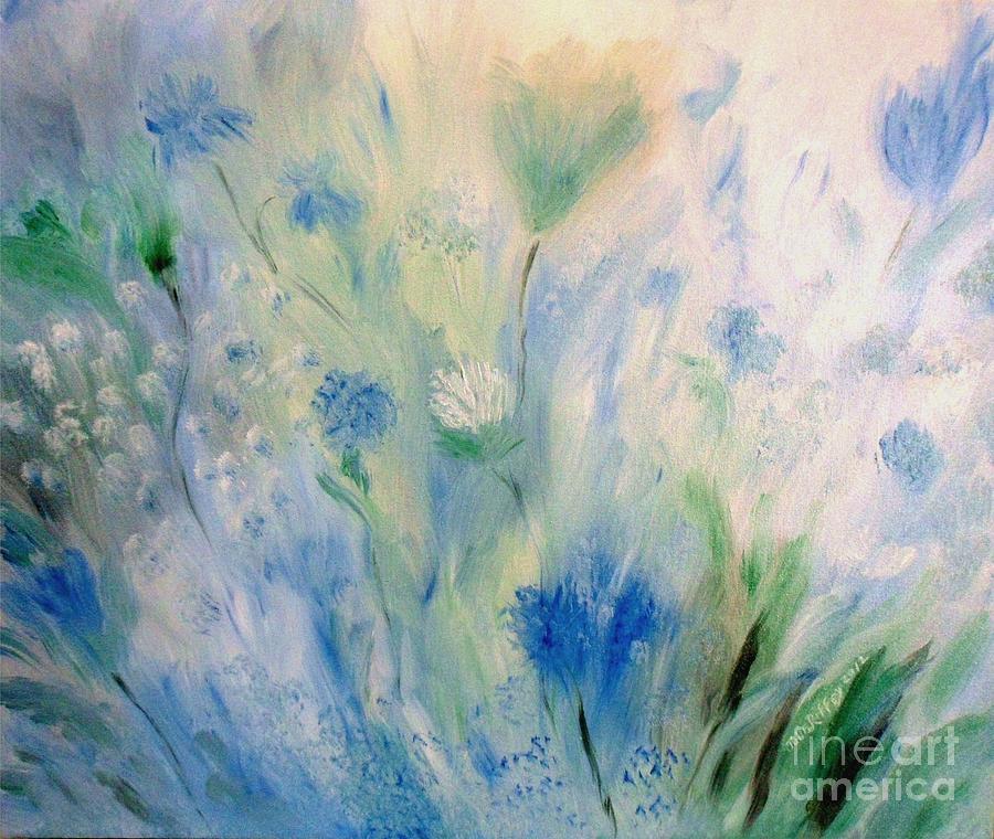 Jardin Bleu Painting by Julie Brugh Riffey