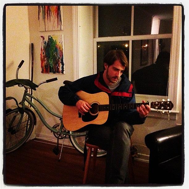 Rva Photograph - Jared And Some Late Night Guitar In by Ashley Bauman