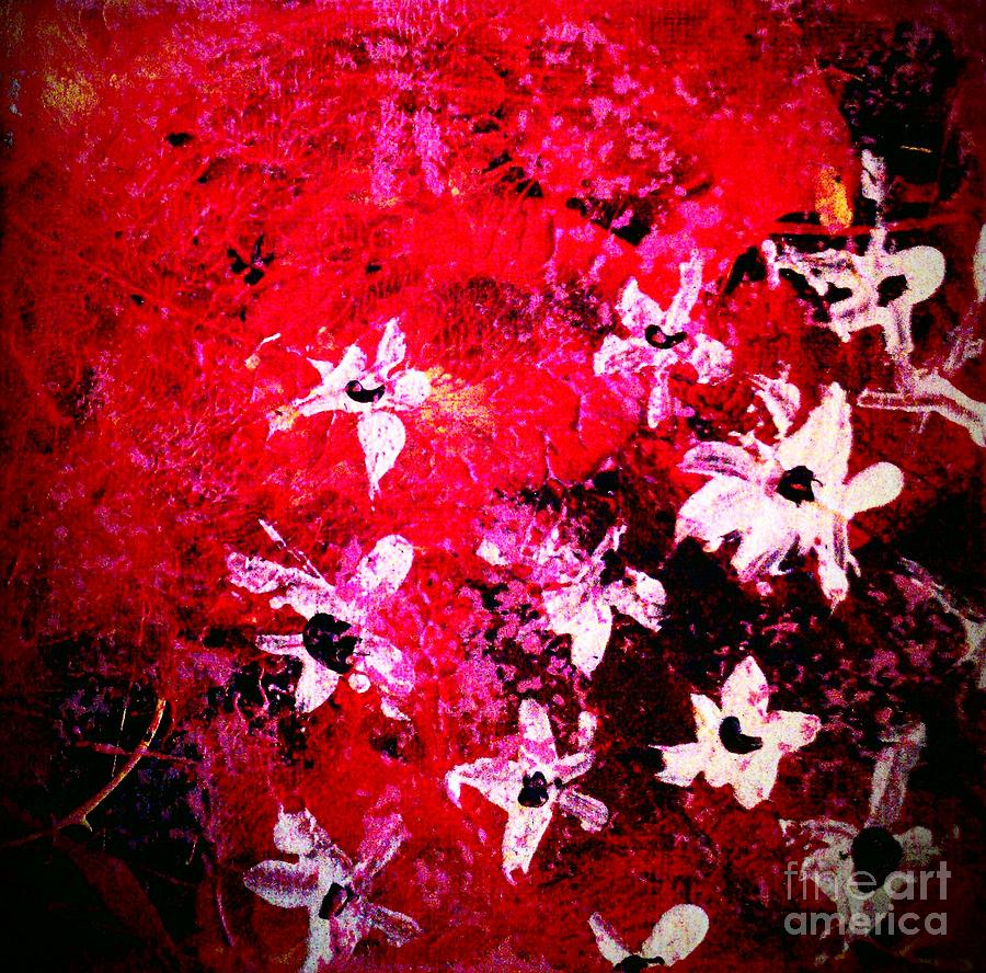 Jasmine Abstraction Painting by Jacqueline McReynolds