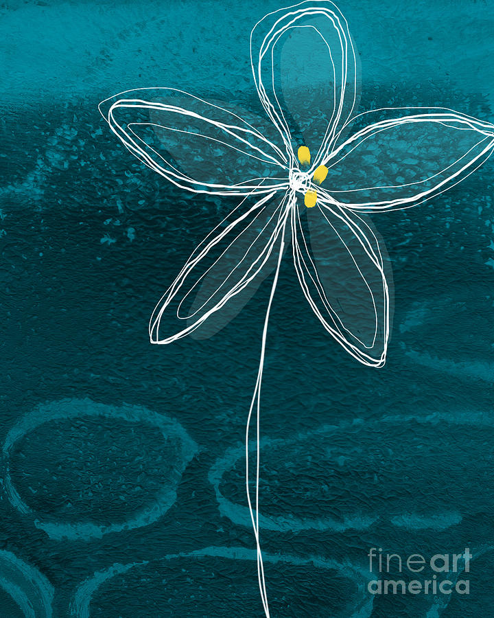 Abstract Painting - Jasmine Flower by Linda Woods