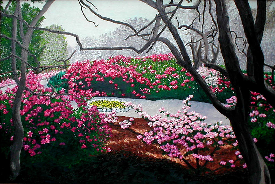 Jasmine Hill Gardens Painting by Beth Parrish