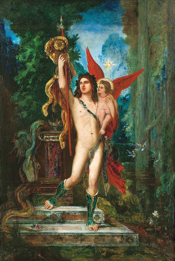 Gustave Moreau Painting - Jason and Eros by Gustave Moreau