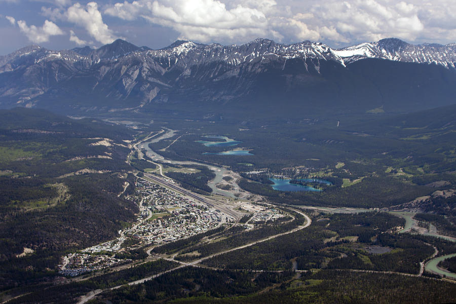 Jasper and the Athabasca River Photograph by Tony Mills