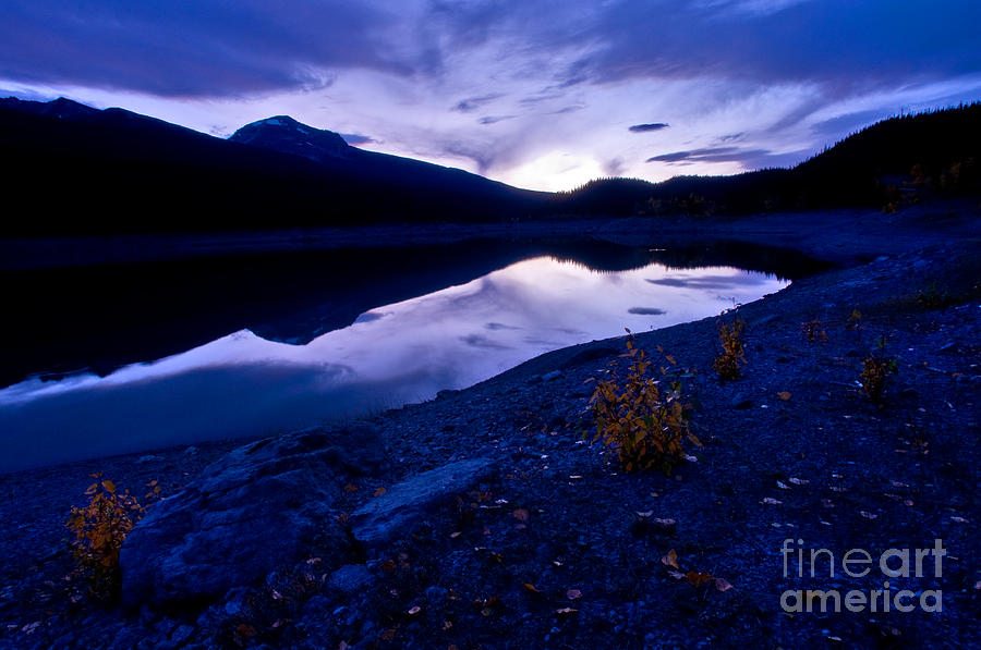 Jasper National Park Photograph - Jasper - Medicine Lake At Dusk by Terry Elniski