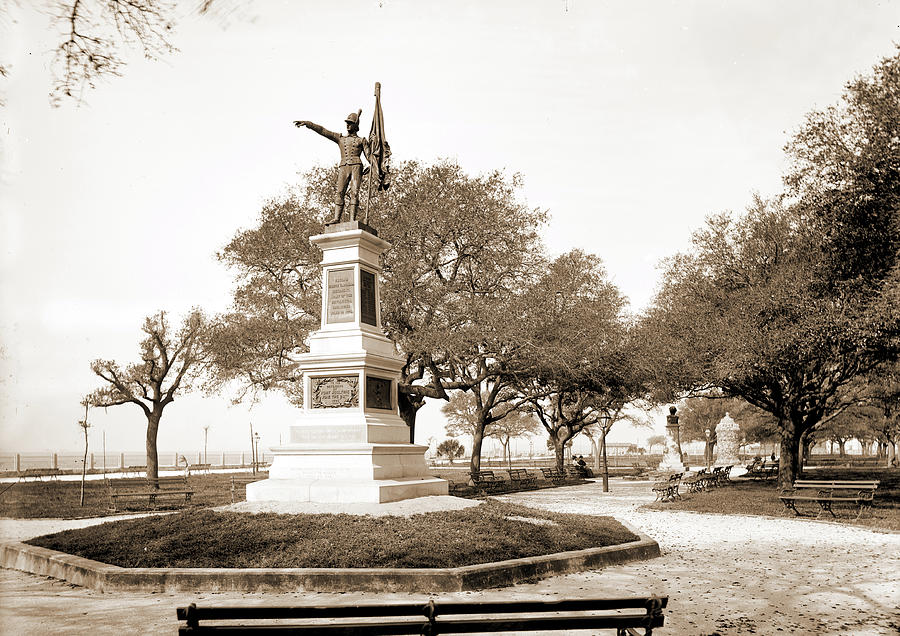 Jasper Monument White Point Garden Charleston Drawing By Litz