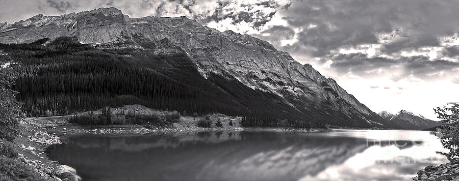Banff National Park Painting - Jasper National Park - Medicine Lake Reflection by Gregory Dyer