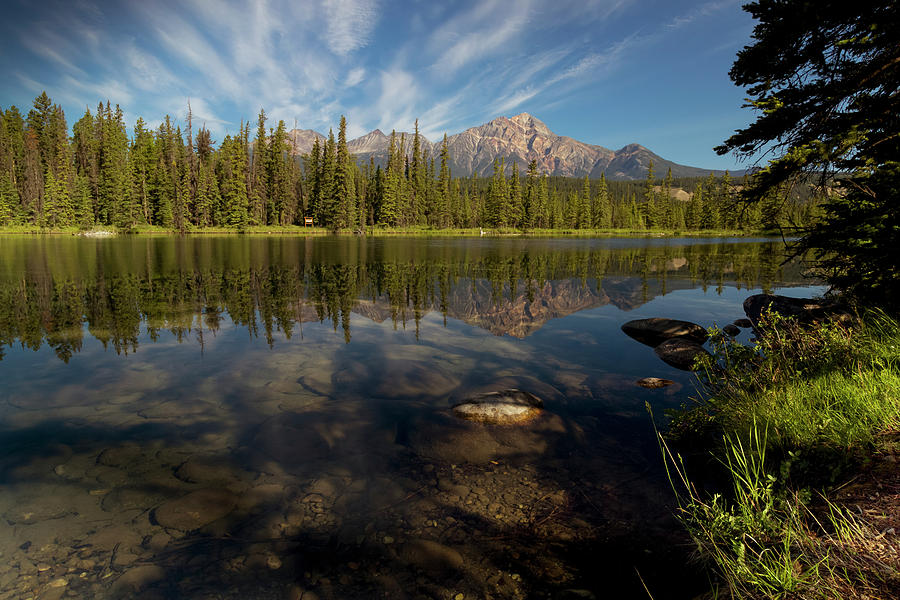 Jasper Park Lodge With Pyramid Mountain Photograph by Justin Sinclair ...