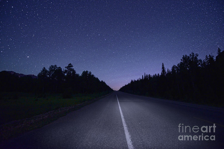 Jasper National Park Photograph - Jasper Starry Night by Dan Jurak