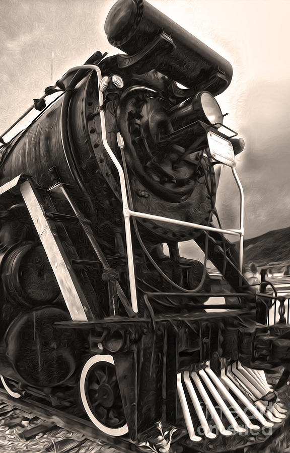 Train Photograph - Jasper Steam Train by Gregory Dyer