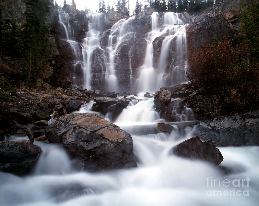 Jasper National Park Photograph - Jasper - Tangle Falls by Terry Elniski