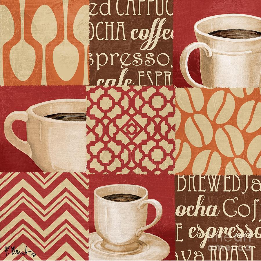 Barista Painting - Java Collage II by Paul Brent