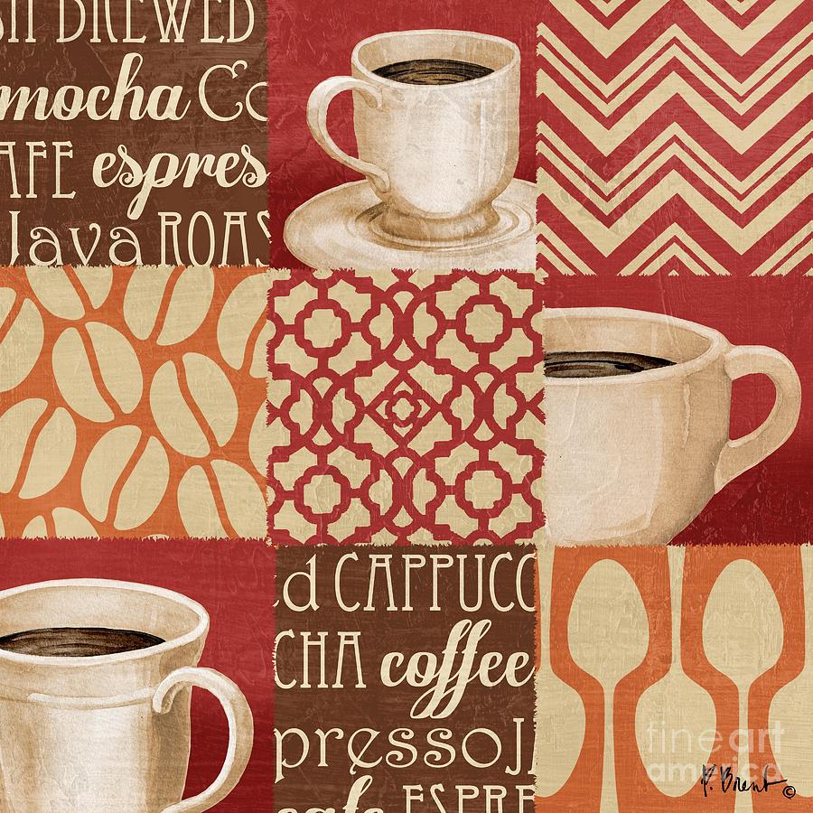 Coffee Painting - Java Collage III by Paul Brent