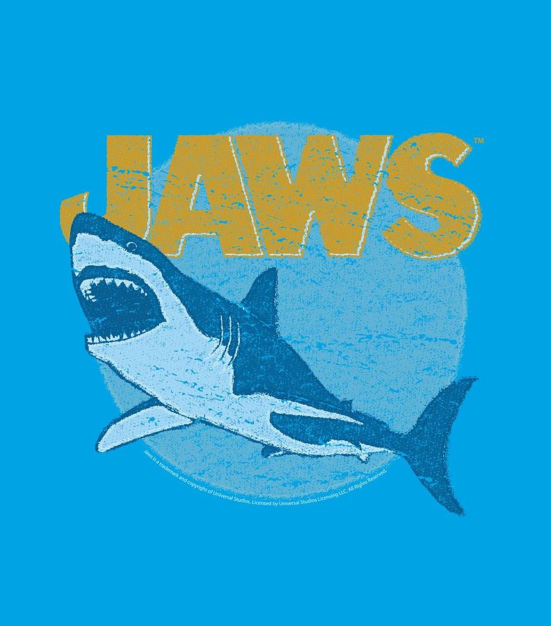 Jaws Digital Art - Jaws - Day Glow by Brand A