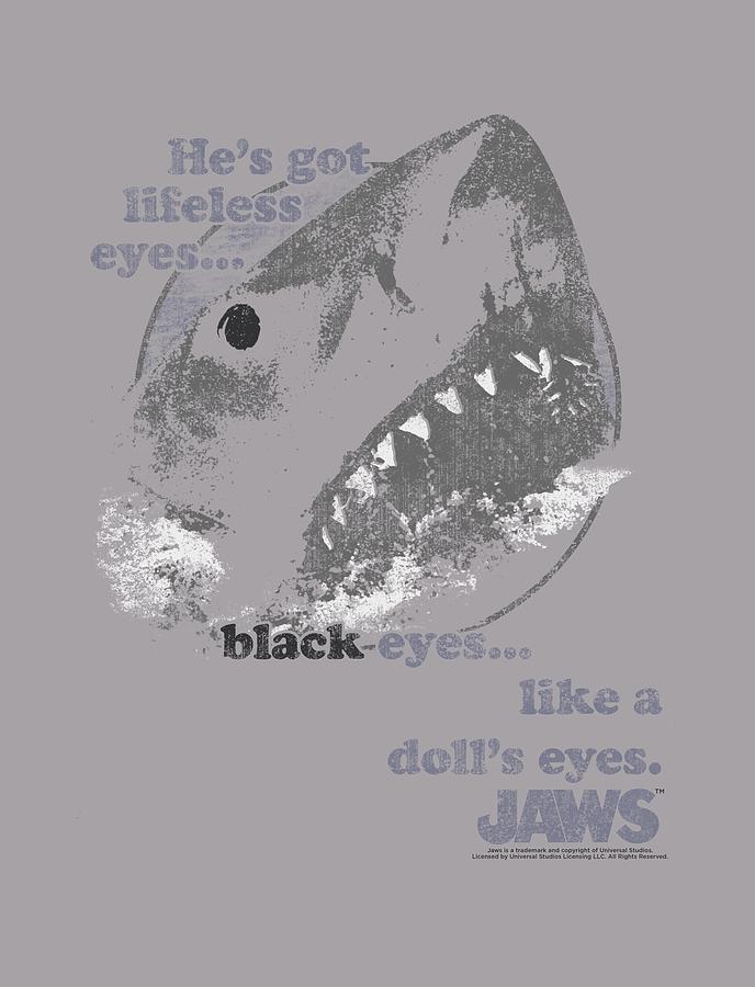 Jaws Digital Art - Jaws - Like A Dolls Eyes by Brand A