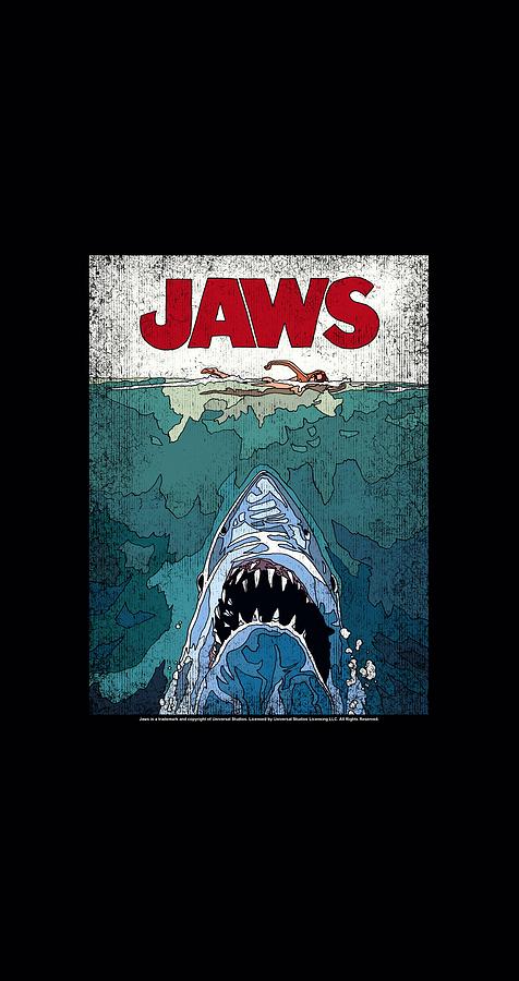 Jaws Digital Art - Jaws - Lined Poster by Brand A