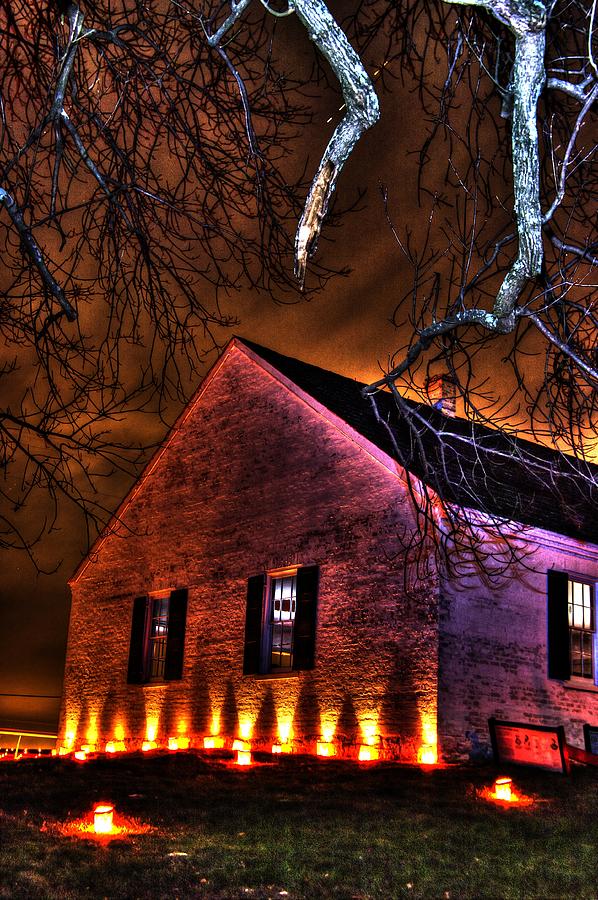 Jaws of Death or Haven of Rest - The Dunker Church-A1 - Antietam Memorial Illumination Photograph by Michael Mazaika