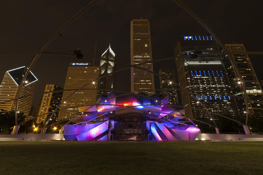 Jay Pritzker Pavilion Chicago Photograph by Adam Romanowicz