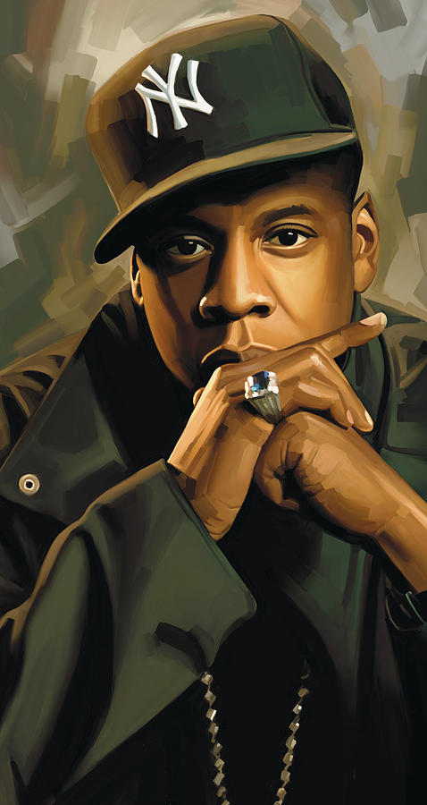 Jay-Z Artwork 2 Painting by Sheraz A