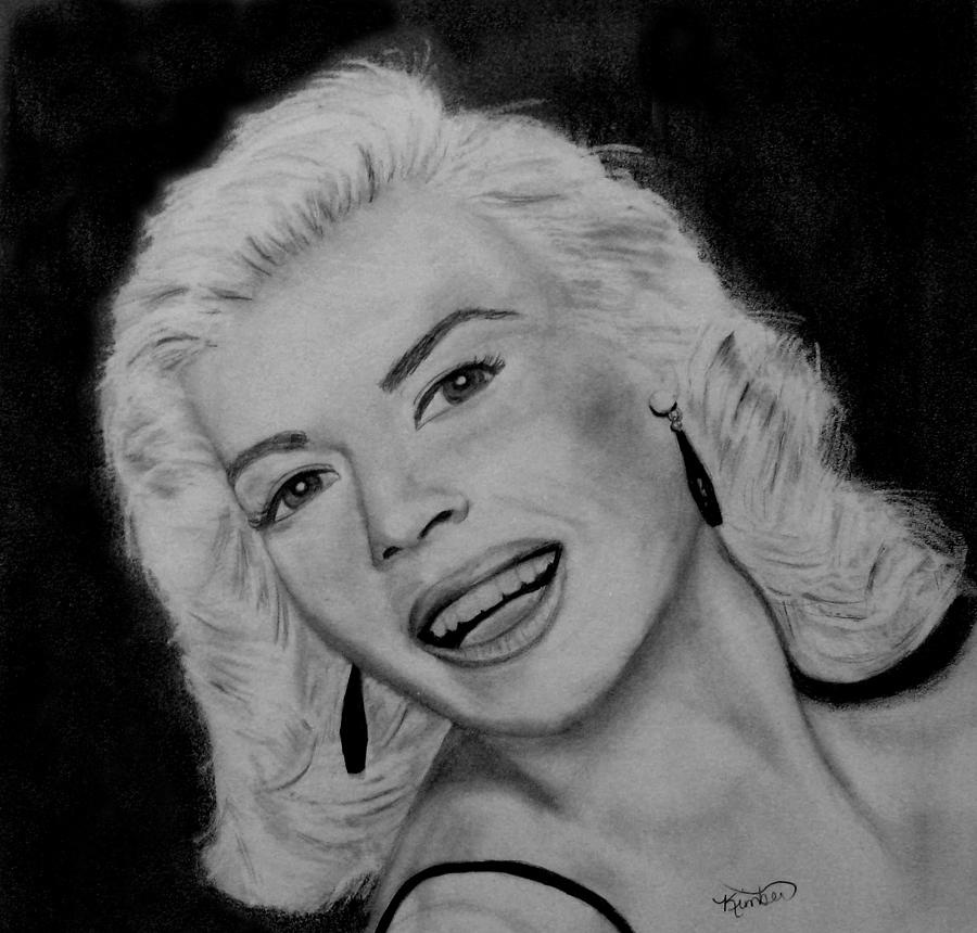 Jayne Mansfield Drawing by Kimber  Butler