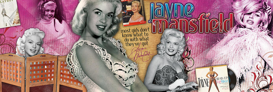 Hollywood Photograph - Jayne Mansfield Panoramic by Retro Images Archive
