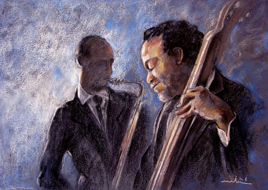 Jazz Painting - Jazz 02 by Miki De Goodaboom
