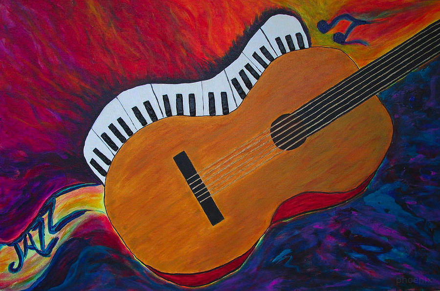 Jazz Alive Painting by Phoenix The Moody Artist - Fine Art America