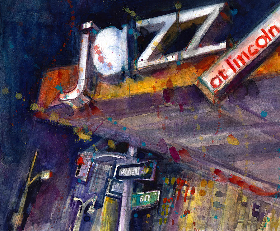 Jazz Painting - Jazz at Lincoln Center by Dorrie Rifkin