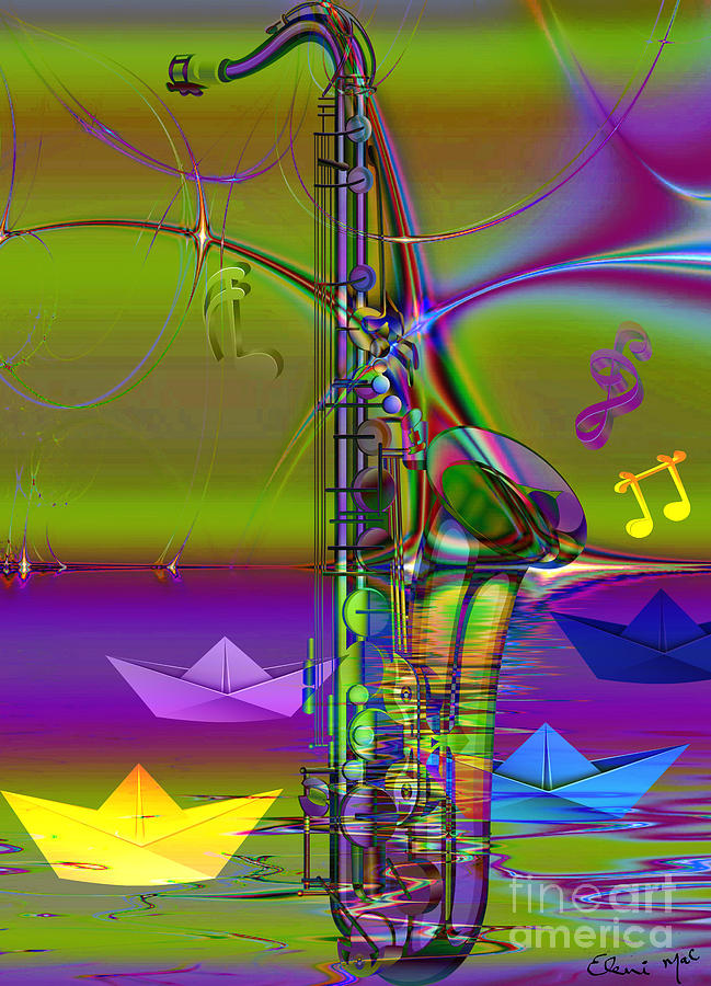 Jazz Chill Digital Art by Eleni Synodinou