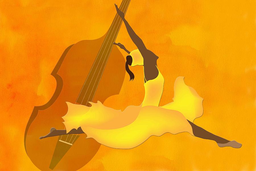 Jazz Dance Bass Digital Art by Terry Boykin