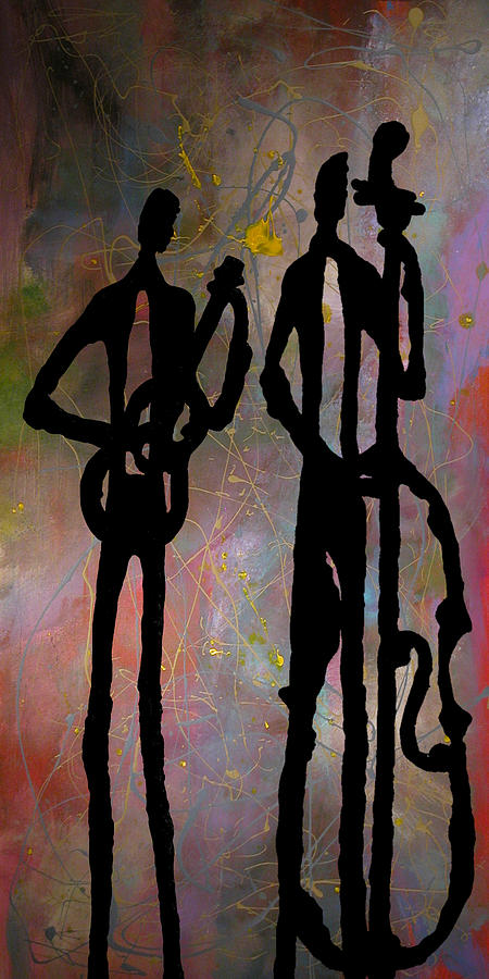 Jazz Duet Painting by Rhodes Rumsey