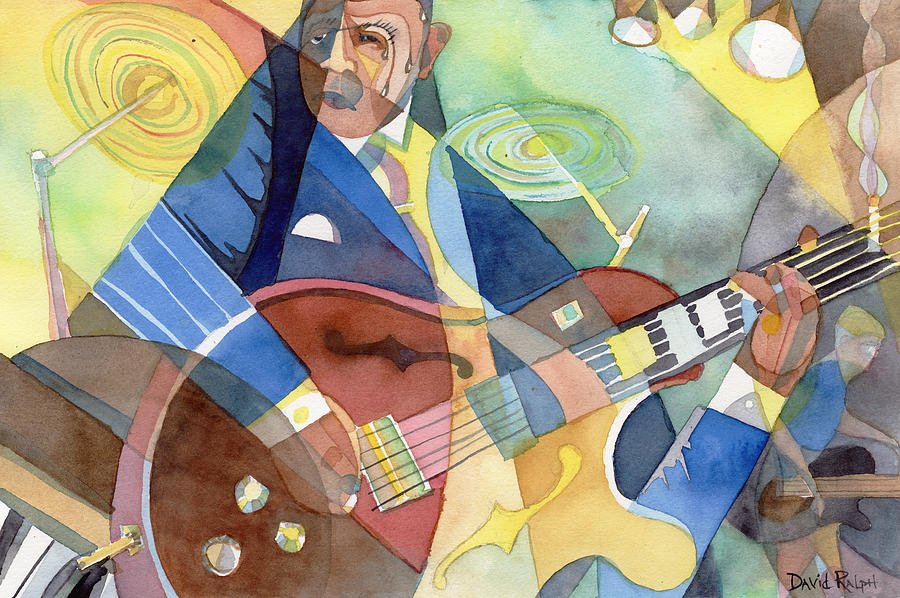 Jazz Guitarist Painting by David Ralph