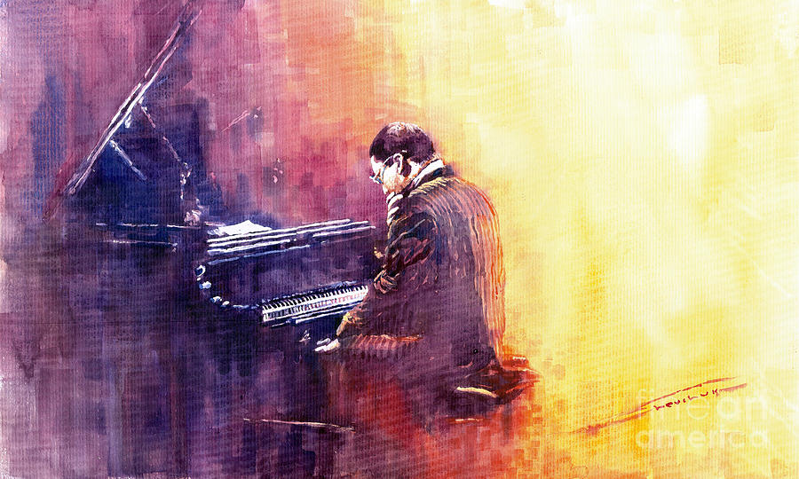 Jazz Painting - Jazz Herbie Hancock  by Yuriy Shevchuk