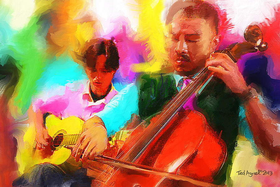 Jazz it up  Painting by Ted Azriel