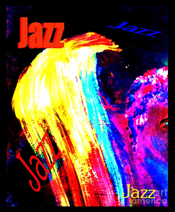 Jazz Poster Painting by James and Donna Daugherty