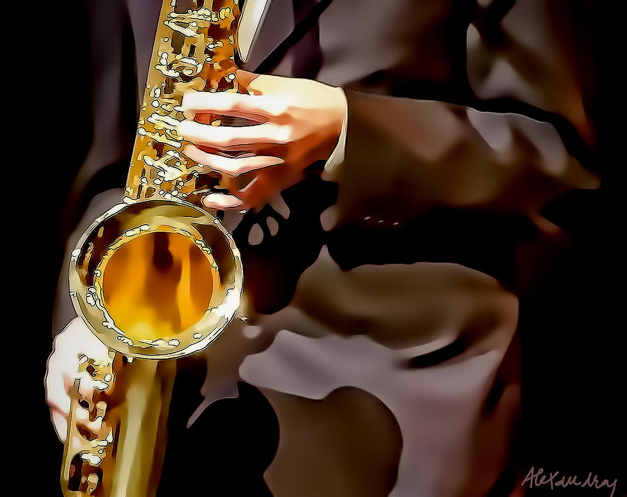 Jazz Sax Player Photograph by Fine Art by Alexandra