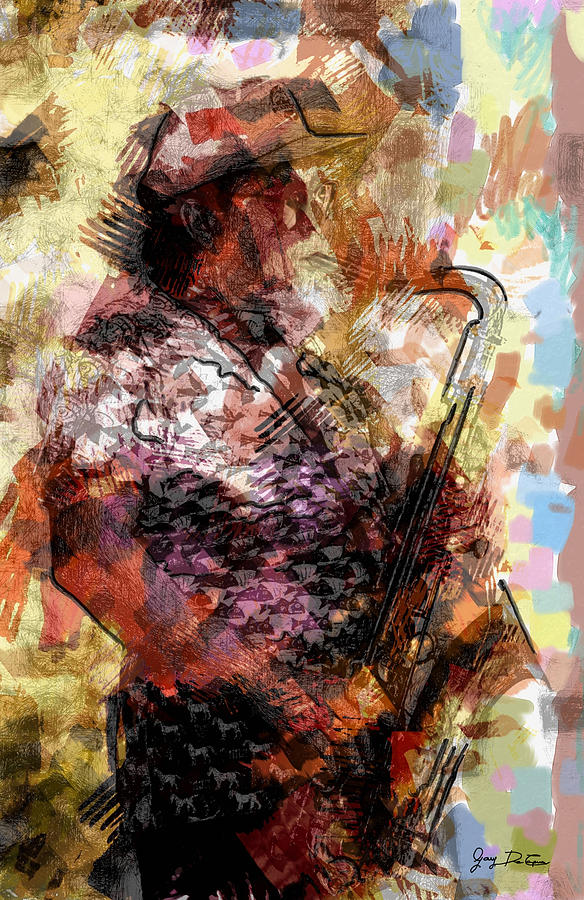 Jazz Sax Player Photograph by Gary De Capua