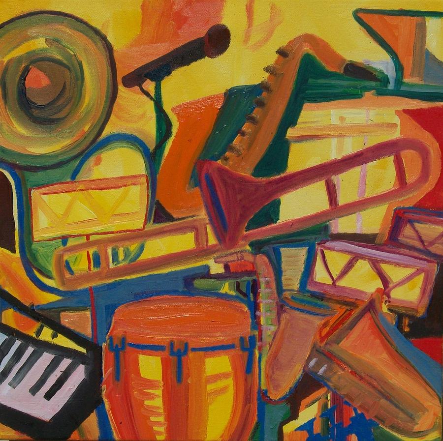 Jazz Squared Painting by James Christiansen