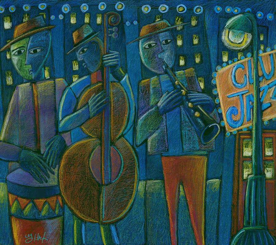 Jazz Time at Club Jazz Mixed Media by Gerry High