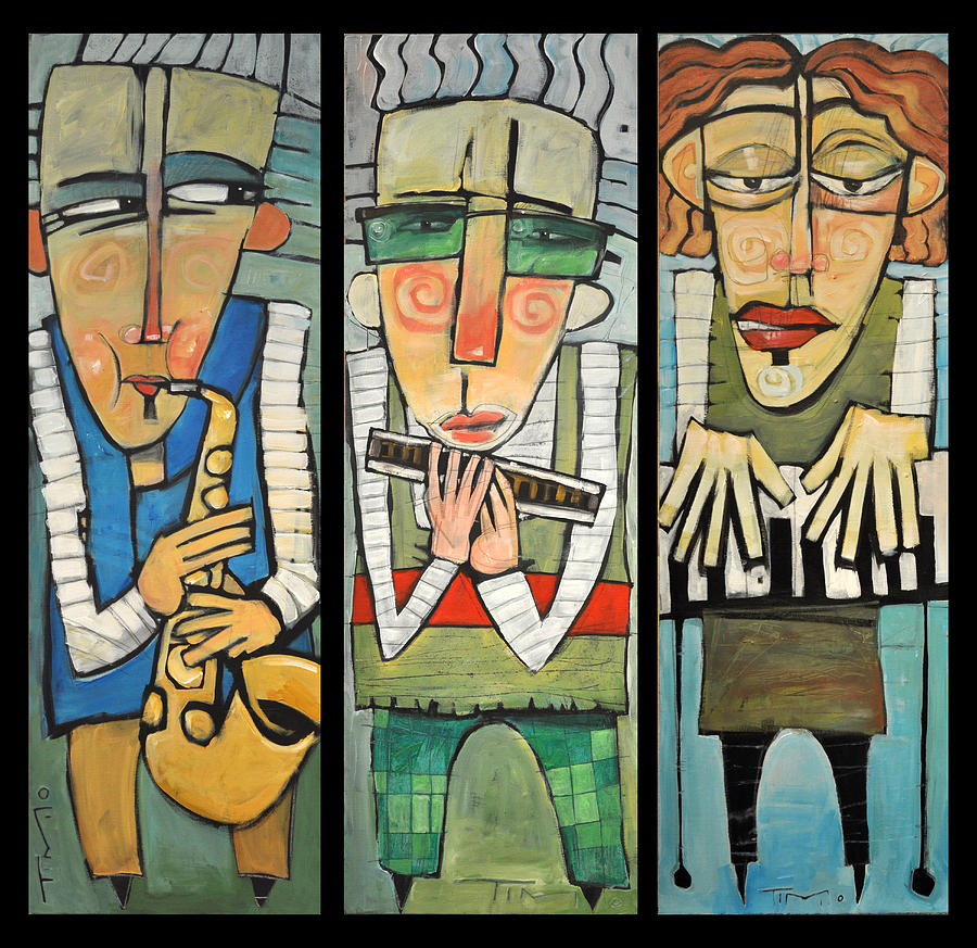 Jazz Trio Painting by Tim Nyberg
