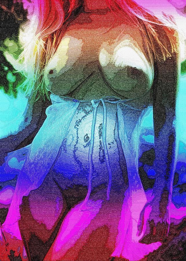 Jazzy Nude Digital Art by Piety Dsilva