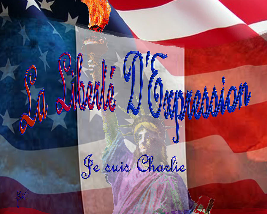 Flag Digital Art - Je Suis Charlie by Michele Avanti