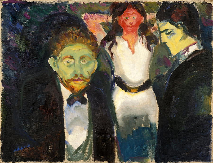 Jealousy Painting by Edvard Munch