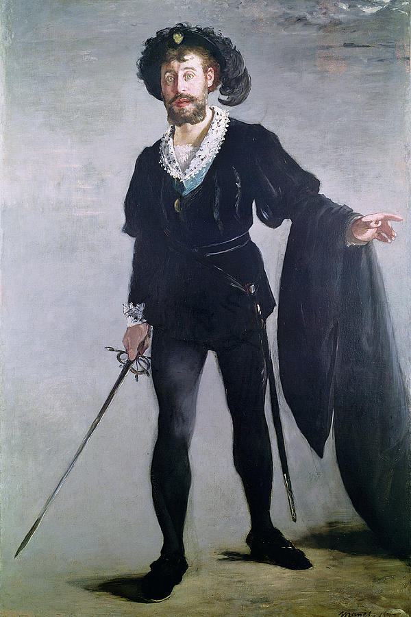 Portrait Photograph - Jean Baptiste Faure 1830-1914 As Hamlet, 1877 Oil On Canvas by Edouard Manet