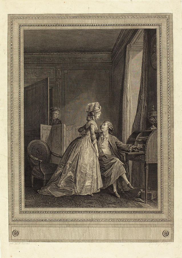 Jean-louis Drawing - Jean-louis Delignon After Nicolas Lavreince French by Quint Lox Jean-louis Drawing - Jean-louis Delignon After Nicolas Lavreince French by Quint Lox