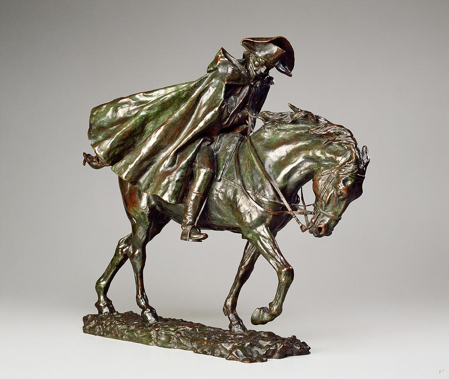 Meissonier Drawing - Jean-louis-ernest Meissonier, Horseman In A Storm by Litz Collection